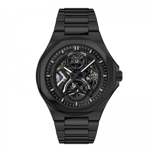 Daniel Gorman DG9111 Πολυτελή Μηχανική Hollow Out Watch Men \\\\ Αδιάβροχο ρολόι Luminous Luminous Strap Strap Top Brand Watch