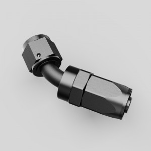 45 βαθμούς αλουμινίου One Piece πλήρης ροή περιστρεφόμενου σωλήνα πετρελαίου λουλουδιού τελικό τερματοφύλακα ένα εξάρτημα