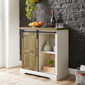 Mixcept 32 \\\\ \\\"Σύγχρονη και σύγχρονη και σύγχρονη πλατφόρμα μπουφέ ξύλινο κονσόλα αποθήκευσης πίνακα αποθήκευσης με συρόμενες πόρτ...