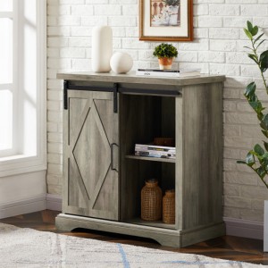 Mixcept 32 \\\\ \\\"Σύγχρονη και σύγχρονη και σύγχρονη πλατφόρμα μπουφέ ξύλινο κονσόλα αποθήκευσης πίνακα αποθήκευσης με συρόμενες πόρτ...