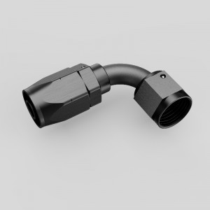 90 βαθμούς αλουμινίου περιστρεφόμενο ένα εξάρτημα άκρου του σωλήνα για πλεκτή γραμμή καυσίμου