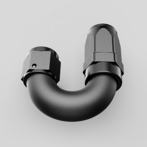 180 βαθμούς αλουμινίου One Piece πλήρης ροή περιστρεφόμενο άκρο AN4 AN6 AN8 AN10 AN12 εξαρτήματα