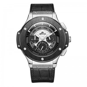 Baogela Hommes Montres Hommes Horloge de Luxe Marque Quartz Sport Montre Rose Χρονογραφία MONTRE-Bracelet Pour Hommes1910