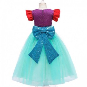 Baige Kids Mermaid Ariel Princess Girl Dress Halloween Performance Cosplay Mry002