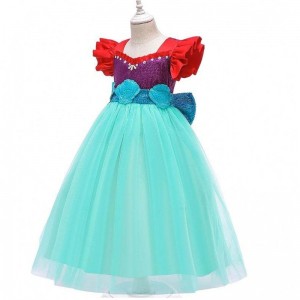 Baige Kids Mermaid Ariel Princess Girl Dress Halloween Performance Cosplay Mry002