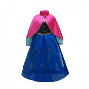 Baige Anna Elsa Cosplay Dress Fairy Tale Halloween Dresses Princess Anna Party Performance Outfit
