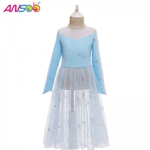 Ansoo Dress Up 2 Princess Elsa Anna Fashion Fash Fashion Elsa 2 Movie 2 Φόρεμα για κορίτσια ηλικίας 2-13 ετών