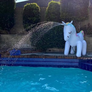 PVC φουσκωτό ψεκαστήρα γκαζόν Dinosaur Unicorn