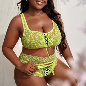 Δαντέλα πάνω από το μπροστινό δαντέλα εσώρουχα σετ δαντέλας.