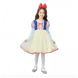 Snow White Classic Toddler κοστούμι Κοστούμια Κοστούμια Μωτό Μικρό μικρό παιδί κορίτσια Χιονάτη φόρεμα HCSW-001