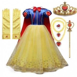 Απόκριες Cosplay πάρτι ντύνονται 2-11y μικρά κορίτσια παιδιά πριγκίπισσα κοστούμια με αξεσουάρ DGHC-001