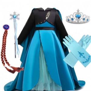 Κοστούμια Coronation Queen New Elsa 2 Κορίτσι φόρεμα Elsa Dress Up for Children HCGD-035