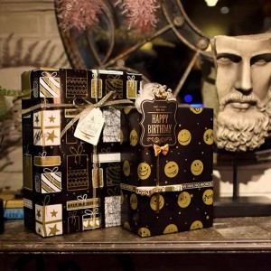 Τυπωμένο χαρτί περιτυλίγματος χαρτιού για το Borthday Custom Logo Printed 60g/70g/80g/90g/100g πακέτο δώρου χαρτιού περιτυλίγματος