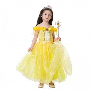Απόκριες Γενέθλια Κοστούμι Cosplay για παιδιά Princess Belle Ballroom HCBL-006
