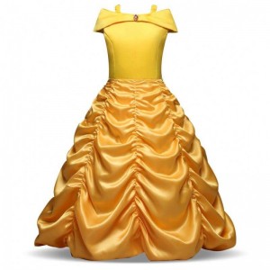 Baige νέα άφιξη Bella Princess Girl Dress Παιδιά κοστούμια ρούχα SMR012