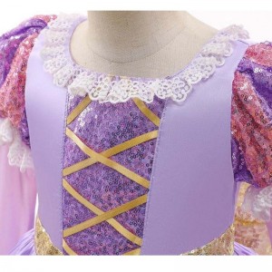 Baige amazon hot sale kids φορέματα cosplay κοστούμια αποκριές sophia rapunzel φόρεμα πριγκίπισσα μακρύ φόρεμα πάρτι
