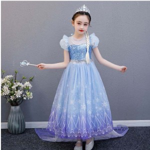 Baige υψηλής ποιότητας Elsa 2 Princess Kids Party Capplay Cosplay κοστούμι κοριτσάκι