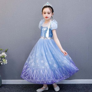 Baige υψηλής ποιότητας Elsa 2 Princess Kids Party Capplay Cosplay κοστούμι κοριτσάκι