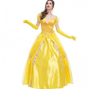 Cosplay belle πριγκίπισσα φόρεμα φορέματα για την ομορφιά και το θηρίο γυναικεία κοστούμια ρούχων