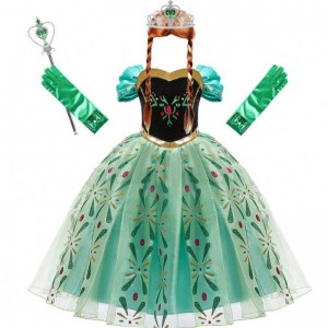 Άννα φόρεμα για κορίτσι cosplay χιονιού βασίλισσα πριγκίπισσα κοστούμι παιδιά αποκριές ρούχα παιδιά γενέθλια καρναβάλι φανταχτερό ...