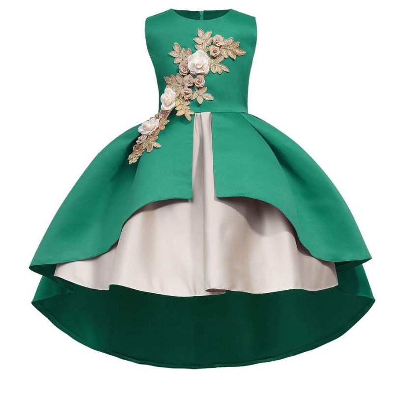 Χονδρική αμάνικα πριγκίπισσα φορέματα τόξο δαντέλα πριγκίπισσα κέικ ρούχα για παιδιά παιδιά λουλουδιών κοριτσιών φορέματα