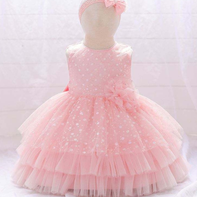 Βρέφη μωρό τσίλι μανίκια μπάλα φόρεμα κορίτσια γενεθλίων πάρτι frock βραδινό πριγκίπισσα παιδιά tutu στρώμα φόρεμα