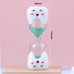 Νέο βούρτσισμα δημιουργικό 2 λεπτά 3 λεπτά ρολόι άμμου για παιδιά σε σχήμα δοντιού κλεψύδρα χαμόγελο χρονοδιακόπτη πλαστικό κλεψ...