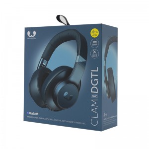 Κουτί συσκευασίας ακουστικών διπλό χαλκό χαρτί πλαστικοποιημένο γκρι πλακέτα πτερύγιο κουτί μαγνήτη σκληρό χαρτί