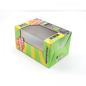 Ηλεκτρονικά παιχνίδια κυματοειδές κουτί χαρτιού συσκευασία εκτύπωση διαφανή σχεδιασμό παραθύρου High-end έθιμο