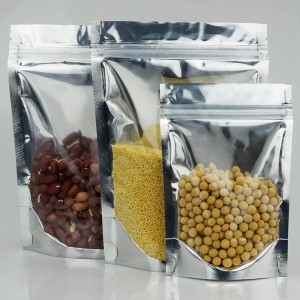 Συχνές σακούλες αλουμινίου, καθαρό μέτωπο με αλουμινόχαρτο πίσω επανασφραρισμένο ziplock και θερμότητα που μπορεί να σφραγιστεί γι...