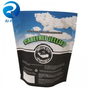 100% ανακυκλώσιμη σηκώνεται θήκη με ανθεκτική στην παιδική κλειδαριά φερμουάρ