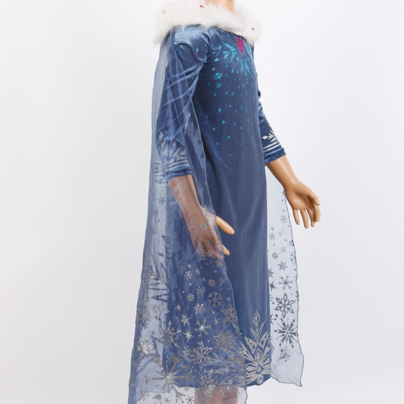 Καυτή πώληση γνήσια Elsa πριγκίπισσα φόρεμα παιδιά Elsa cosplay κοστούμι