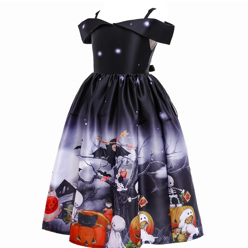Παιδικά πριγκίπισσα φόρεμα Απόκριες εκτύπωση χαρτοφυλακίου Φόρεμα δαντέλα κοστούμι για αποκριές