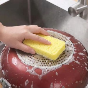 Τετράγωνο συμπιεσμένο σφουγγάρι πλύσης πιάτων σφουγγάρι κυτταρίνης για τα συμπιεσμένα φυσικά σφουγγάρια κουζινών κυτταρίνης κ...