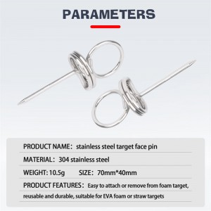 Καρφίτσα στόχου τοξοβολίας Ανοξείδωτη καρφίτσα στόχου