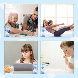 Bestseller Πολύχρωμο πλαστικό χρονοδιακόπτη χρονομέτρου 2/3/5/10/15/30 min για παιδικά παιχνίδια ντεκόρ hlouglass