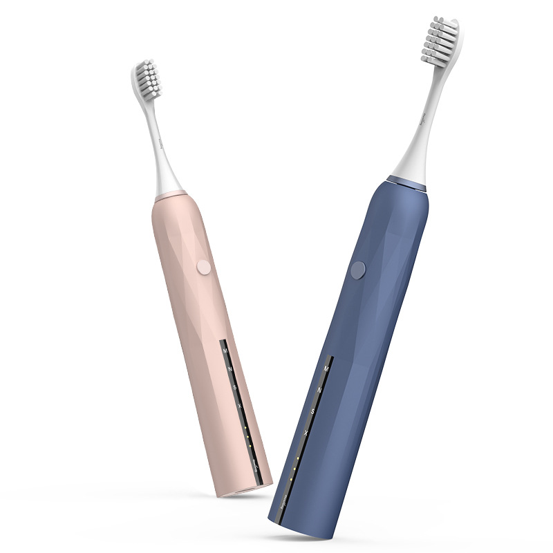 3D Επαγγελματική λεύκανση ηχητική ηλεκτρική οδοντόβουρτσα, επαναφορτιζόμενες ηλεκτρικές οδοντόβουρτσες για ενήλικες και παιδιά, ενσωματωμένο έξυπνο χρονοδιακόπτη, καθαρισμό αδιάβροχων οδοντόβουρτσων, λευκό-ροζ-bule
