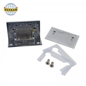 Διπλός τετράγωνο γυάλινο κλιπ