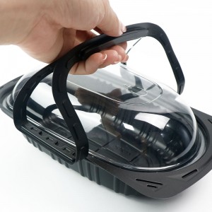 Ψητό κοτόπουλο δίσκο κρέατος ορτυκιών Απομένετε δοχείο