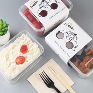 Κουτιά τροφίμων εμπορευματοκιβώτιο τροφίμων όμορφος μίας χρήσης σκληρό πλαστικό PP δοχείο αποθήκευσης τροφίμων