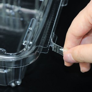 8/16/24/32/46/64/128 oz παραβίαση προφανής δοχείο, κιβώτιο συσκευασίας ανθεκτικό σε παραβίαση για φρέσκα φρούτα σαλάτας