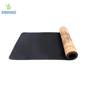 Amazon Best Selling Cork TPE Yoga Mat Wholesale, 4mm/5mm/6mm/8mm tpe corknonlip yoga mat, υποστήριξη προσαρμοσμένο λογότυπο ή εκτύπωση