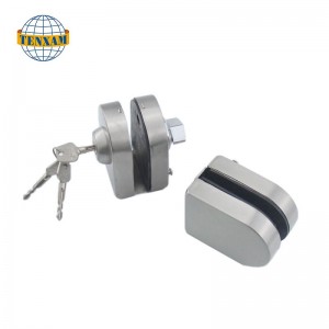 Εμπορικό γυαλί χωρίς πλαίσιο σε γυαλί διπλό ταλάντευση με πλήκτρα ανοξείδωτου χάλυβα κύρια γυάλινη πόρτα κλειδαριά