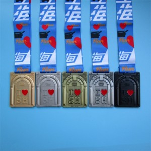 Κράμα ψευδαργύρου επιχρυσωμένο χρυσό ασημένιο χαλκό ασπίδα μετάλλια