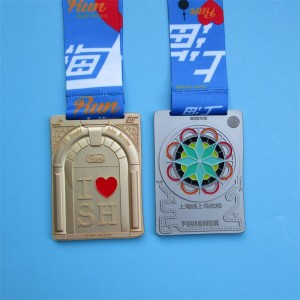 Κράμα ψευδαργύρου επιχρυσωμένο χρυσό ασημένιο χαλκό ασπίδα μετάλλια