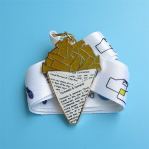 Προσαρμοσμένα μεταλλικά μετάλλια Glitter Virtual Run Sports Medal