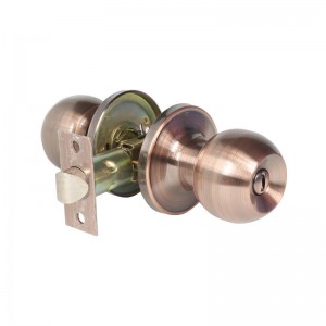 2501 Κουμπιά πόρτας ιδιωτικού απορρήτου για υπνοδωμάτιο και μπάνιο, εσωτερικό κλειδί κλειδαριά μπάλας- παλαιά χαλκός