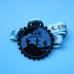 Βραβείο μαραθώνιο που τρέχει προσαρμοσμένο μετάλλιο αθλητικού μετάλλου