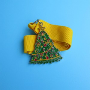 Χριστουγεννιάτικο αναμνηστικό μετάλλιο Χριστουγεννιάτικο μεταλλικό δώρο διακοπών