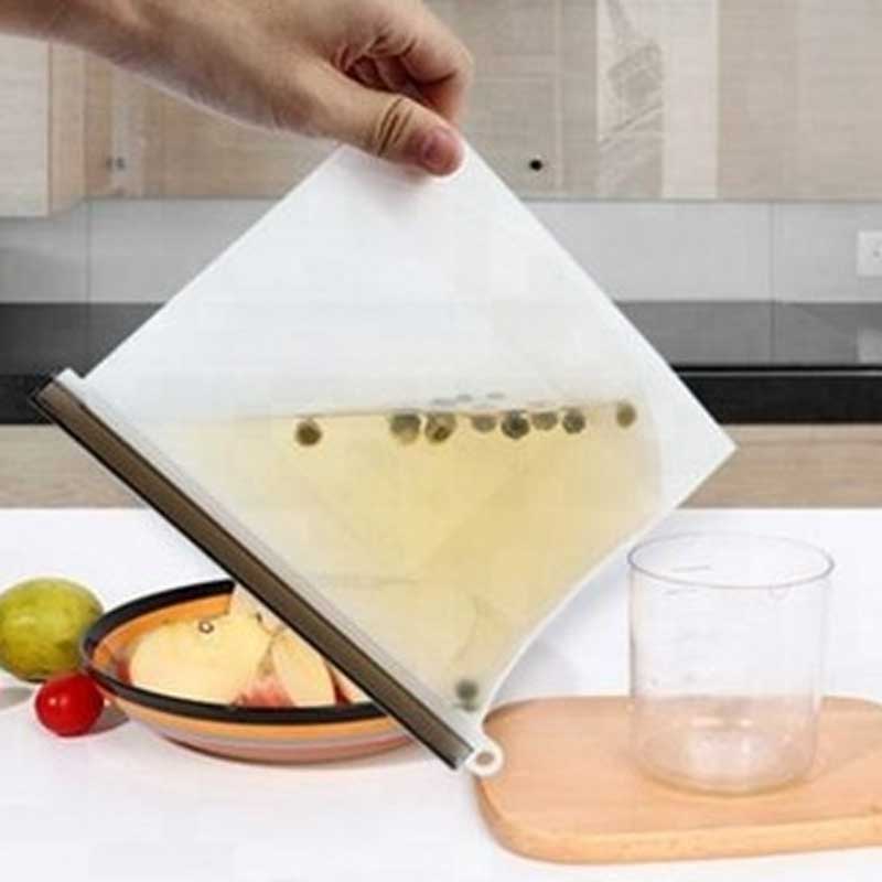 Αδιάβροχη διαρροή Υγιεινό Περιβαλλοντικά φιλικό προς το περιβάλλον Τσάντα αποθήκευσης σιλικόνης για το μαγείρεμα φιλικό προς τ...